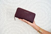 marie wallet in mulberry