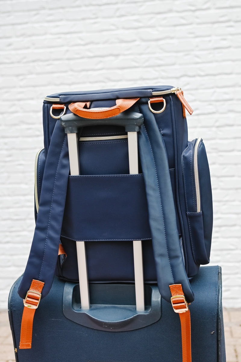 the brielle mini backpack in navy – Austin