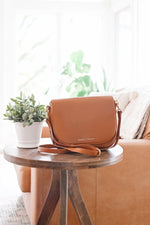 omaha handbag in camel