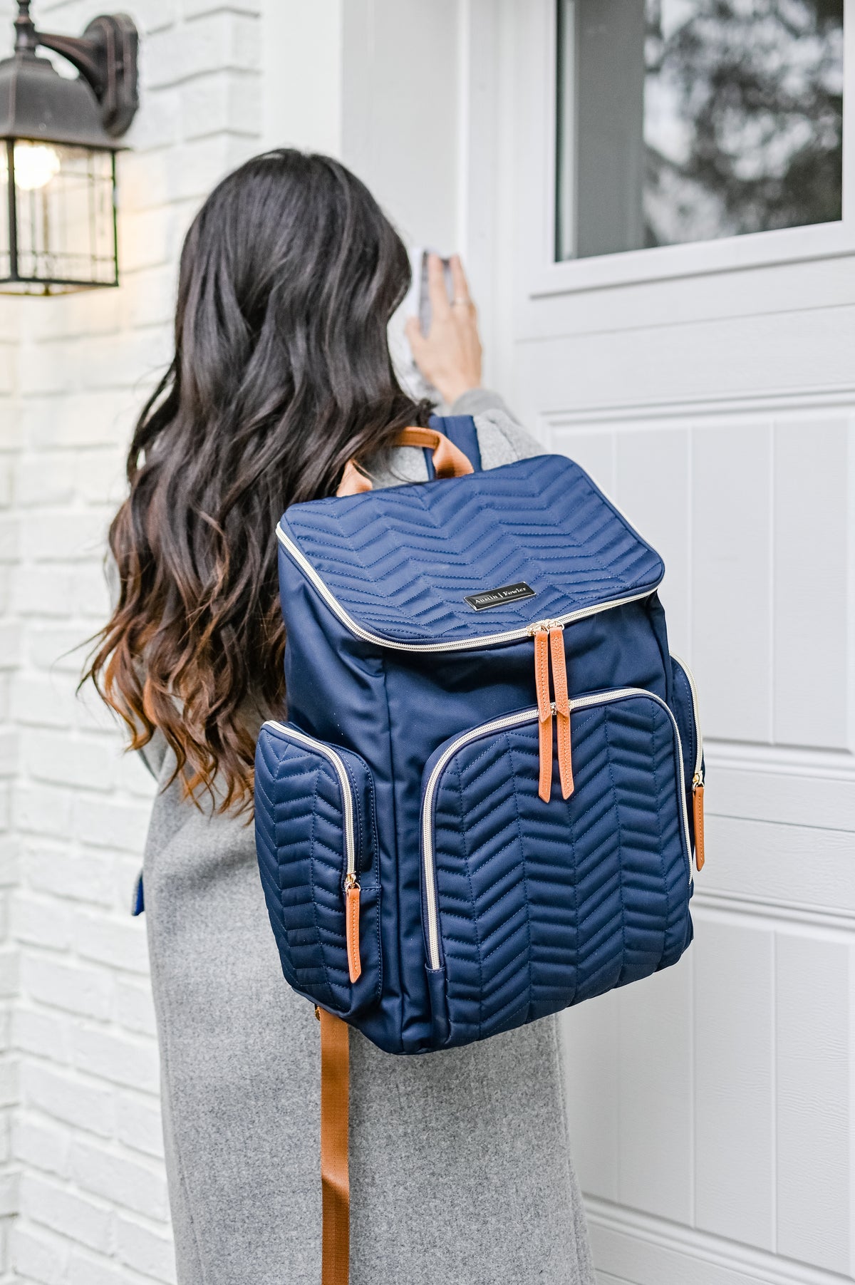 brielle backpack in navy (outlet)