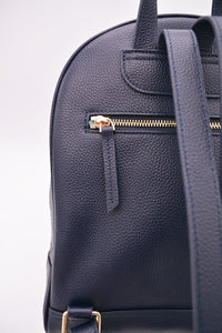 sarah mini backpack in navy (outlet)