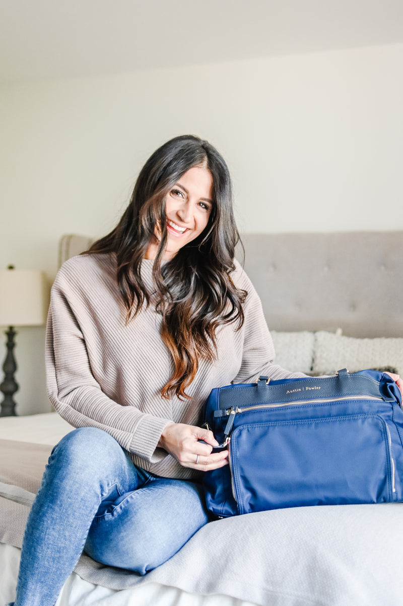 the briggs bag in navy blue