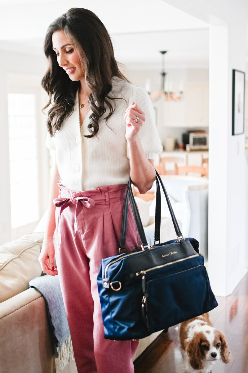 the briggs bag in navy blue