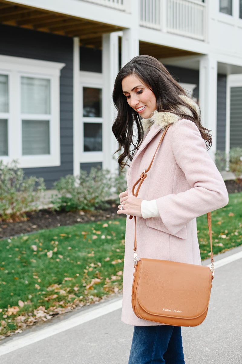 omaha handbag in camel