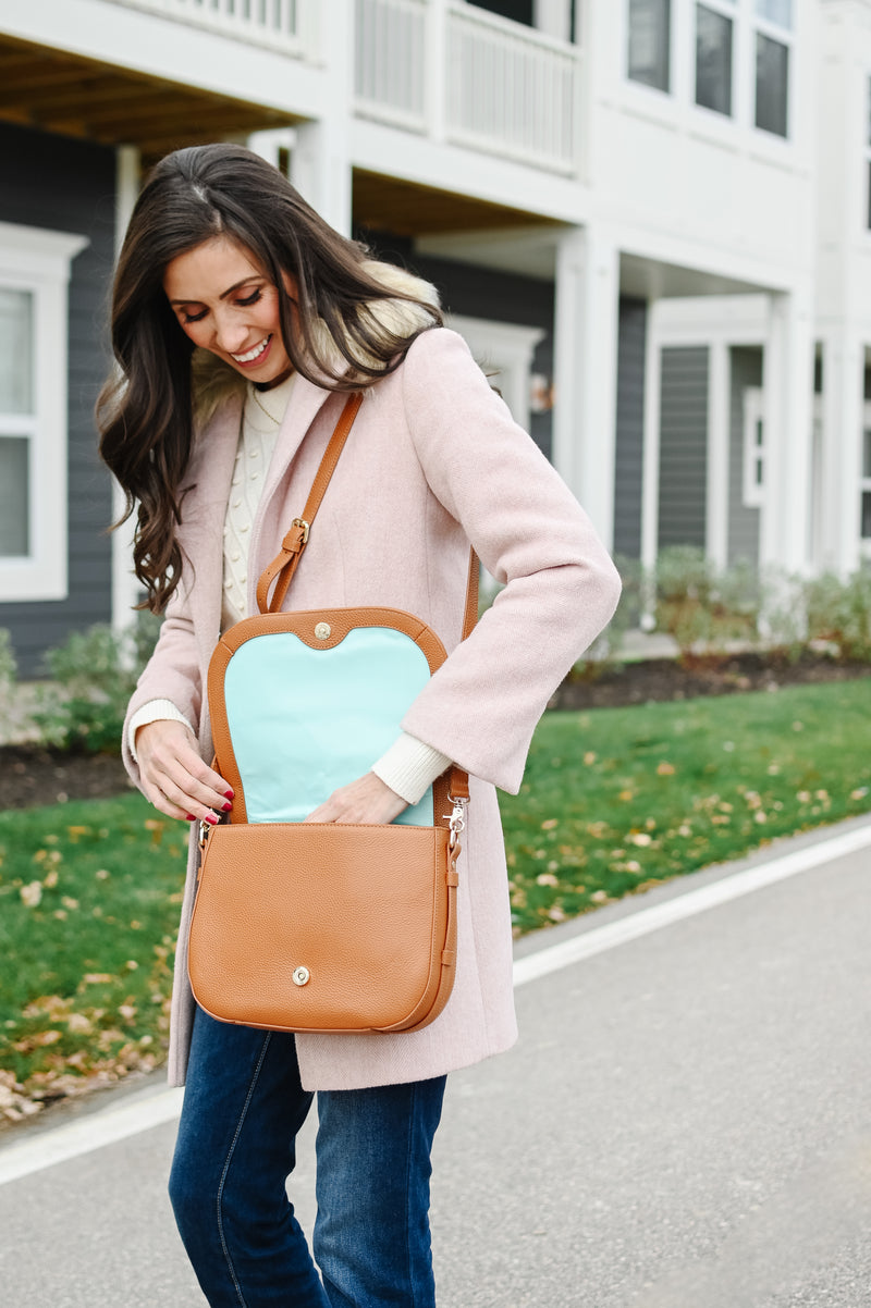 omaha handbag in camel
