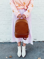 sarah mini backpack in camel
