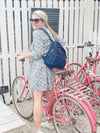 marina mini backpack in navy