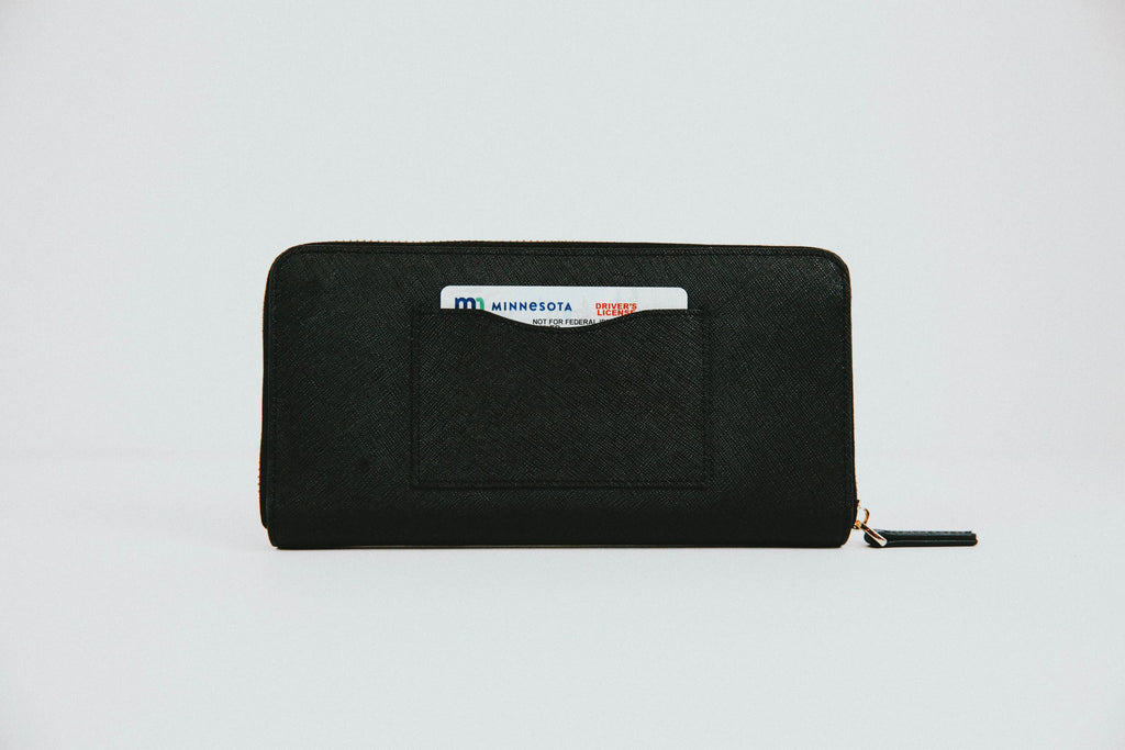 marie wallet in black