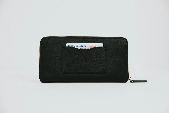 marie wallet in black (outlet)