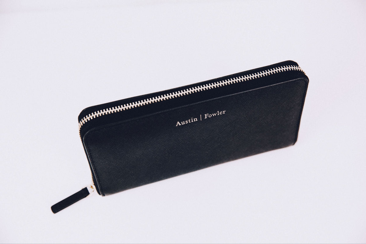 marie wallet in black (outlet)