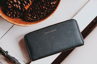 marie wallet in black (outlet)