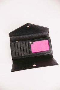 lynn wallet in black (outlet)