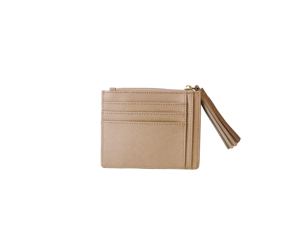 blair coin cardholder in champagne