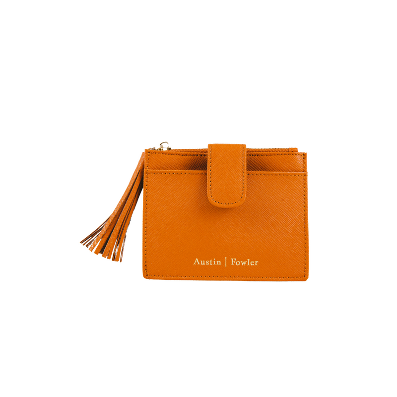 blair coin cardholder in camel