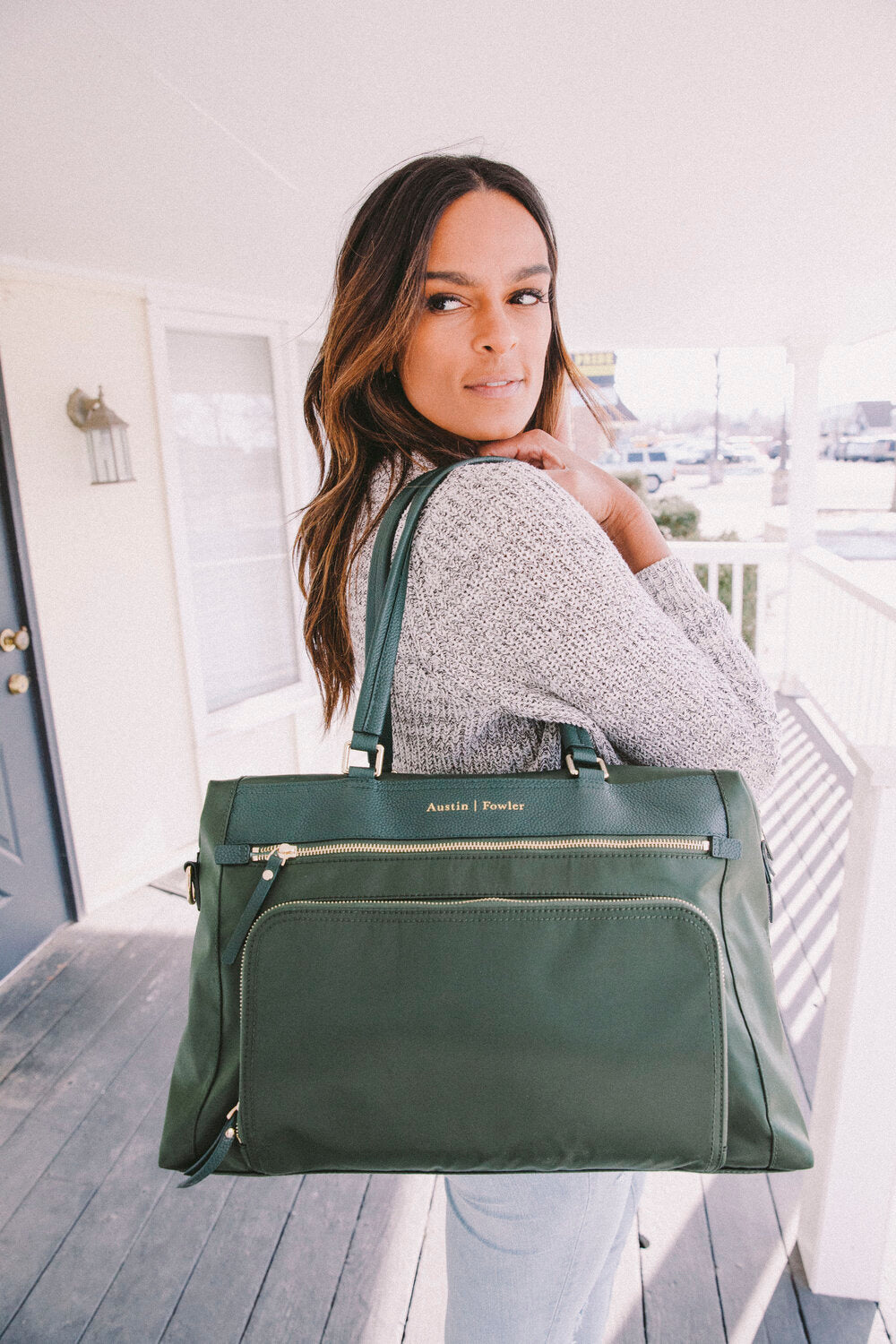 green work bag for women tote style backpack carry messenger laptop bag women