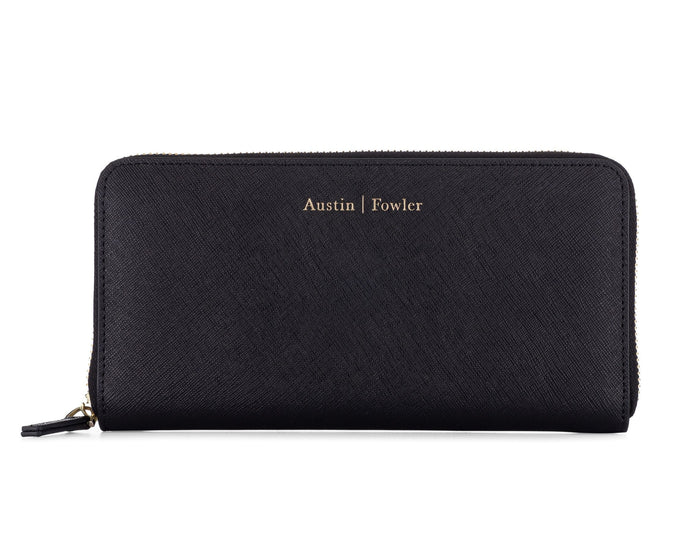 marie wallet in black (outlet)