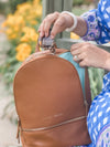 sarah mini backpack in camel