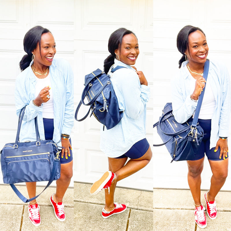 the briggs bag in navy blue