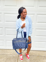 the briggs bag in navy blue