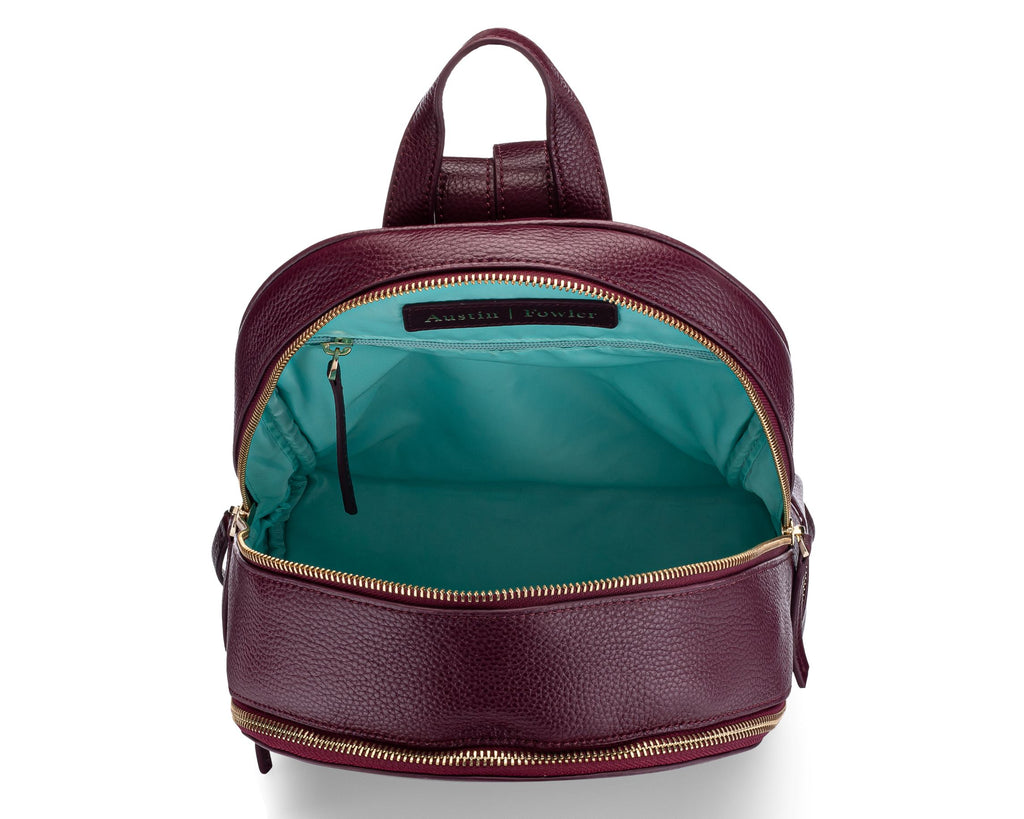 sarah mini backpack in mulberry
