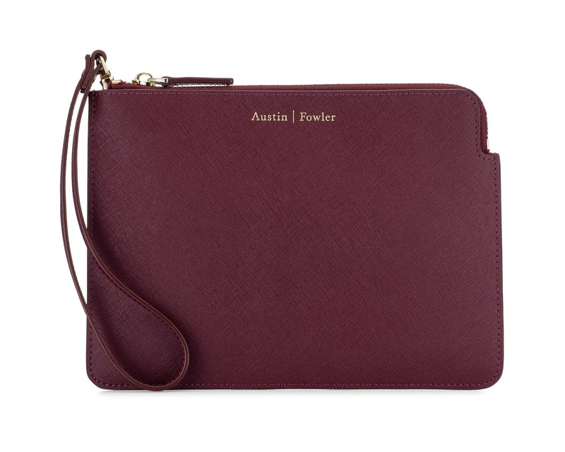 blair wristlet in mulberry
