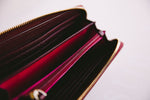 marie wallet in mulberry